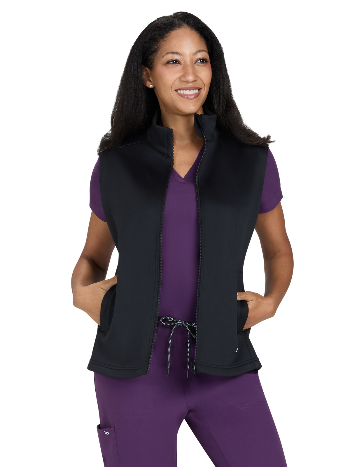 koi - Essentials - Women’s Three-Pocket Water Resistant Fleece Alia Vest