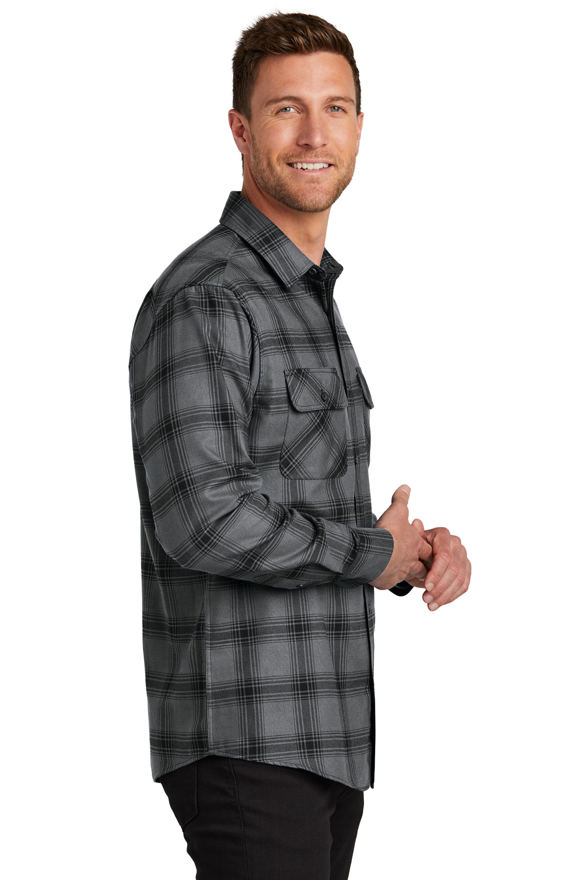 Port Authority Plaid Flannel Shirt. W668 51