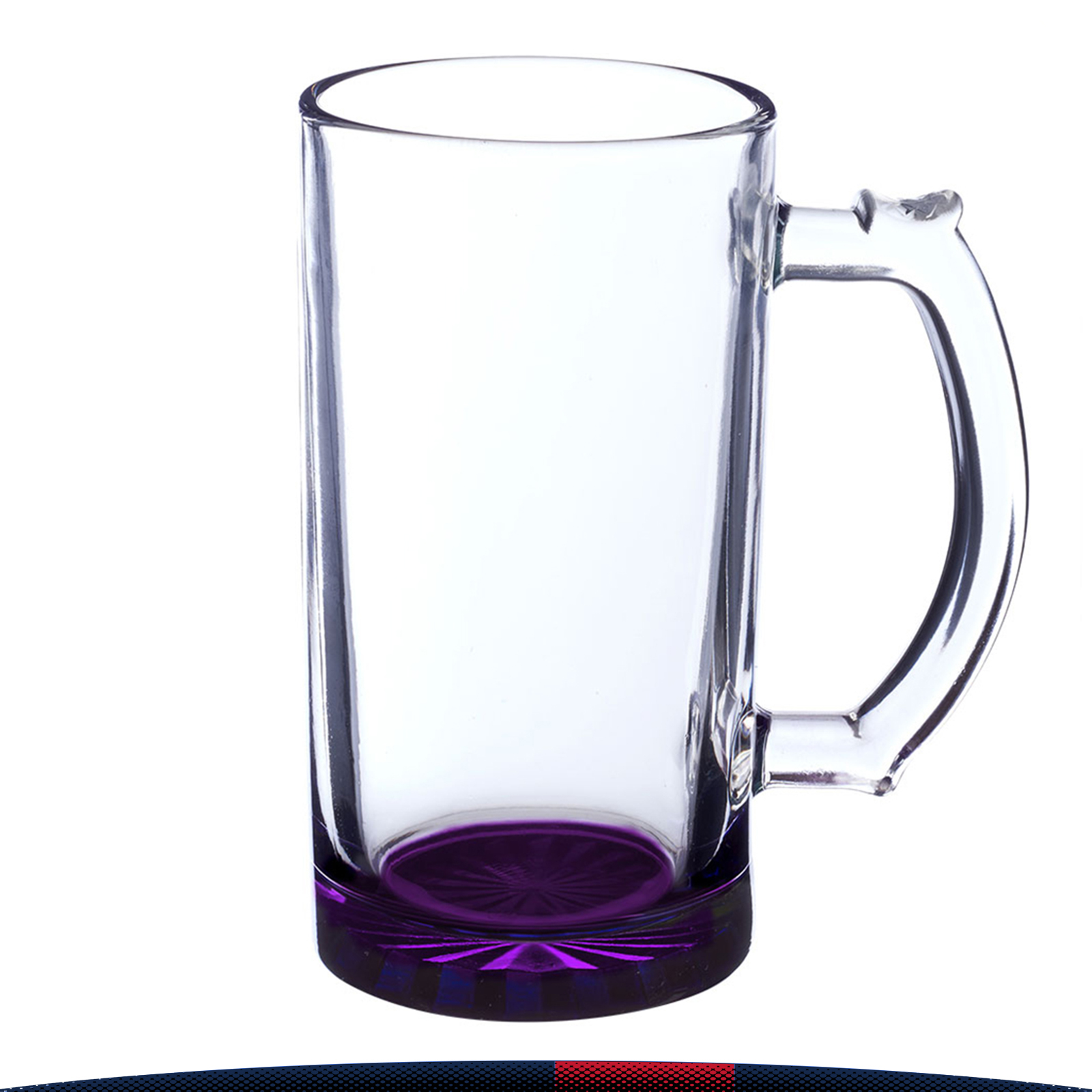 16 oz. Multicolored Bottom Beer Glasses 7