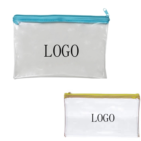 Clear Zippered Pencil Pouch 2