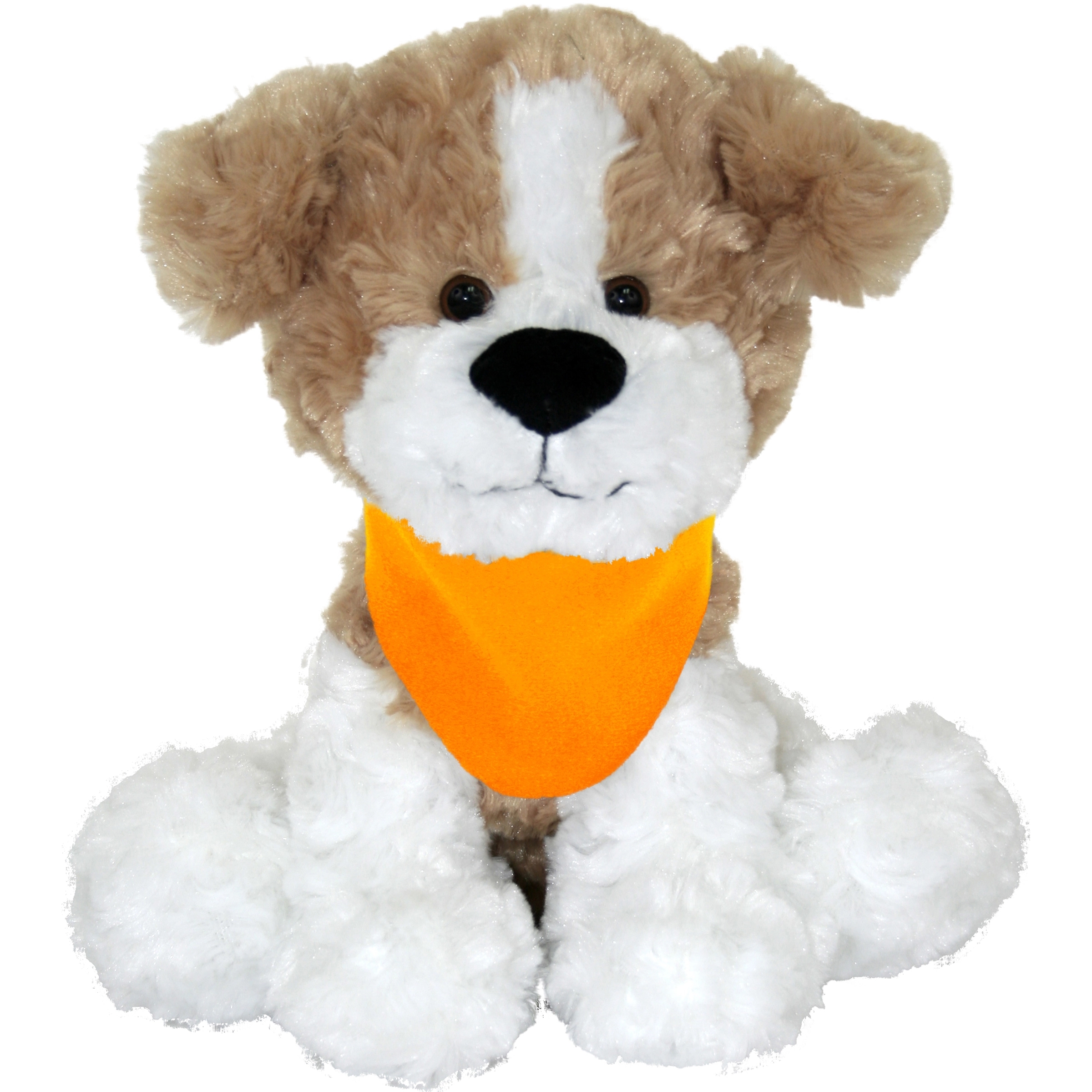 10" Large Sitting Dog - Beige & White 2