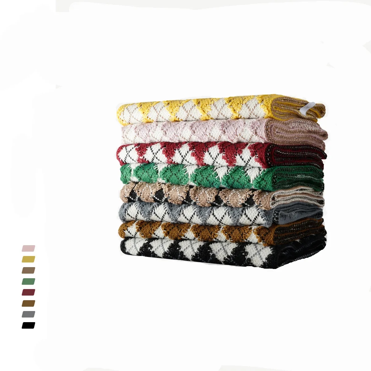 Acryli Knitted Scarf MOQ 100PCS 4