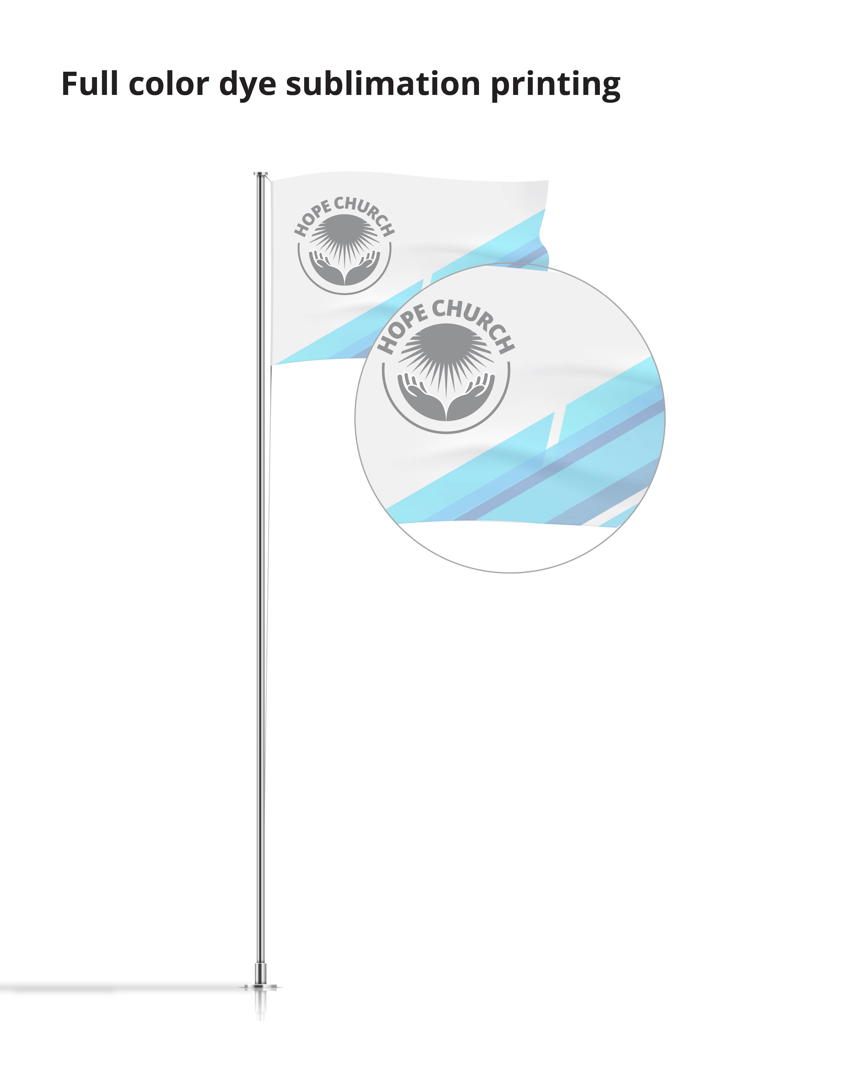Flag Single Sided (2ft x 3ft) - Custom 2