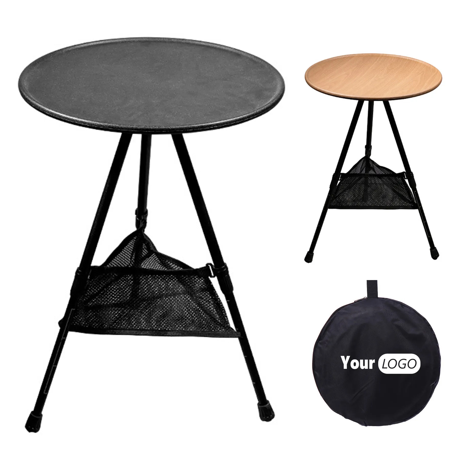 Abs Outdoor Camping Folding Small Round Table 2