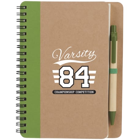 FSC® Mix 5" x 7" Eco Spiral Notebook with Pen 45