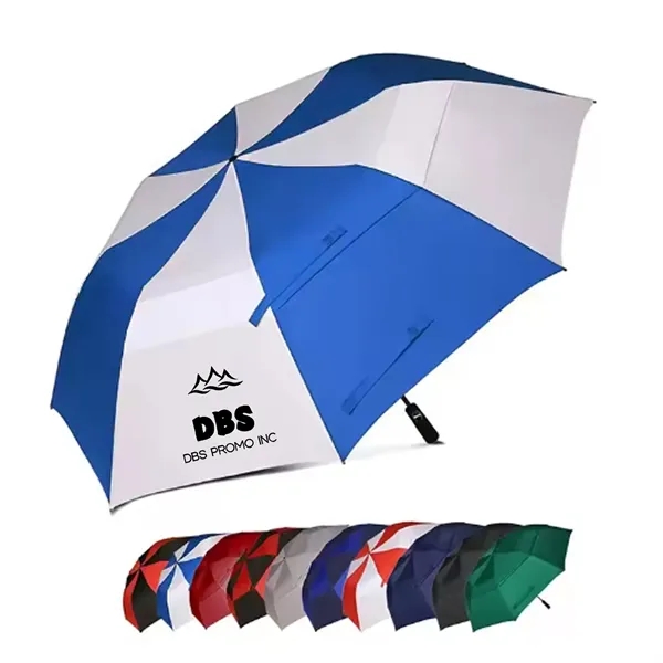 Sturdy 58-Inch Vented Automatic-Open Golf Parasol