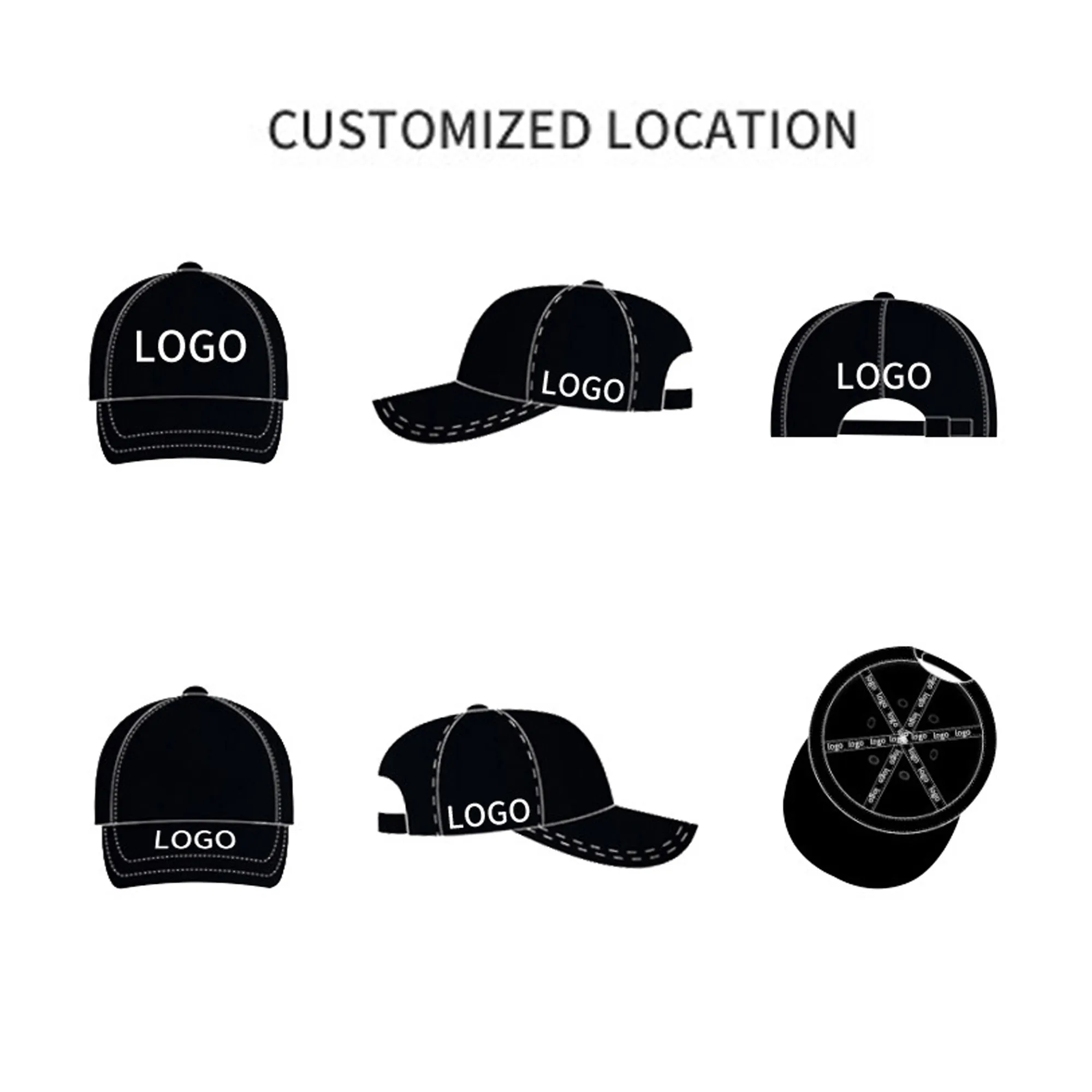 MOQ 20pcs Cotton Constructed Adjustable Baseball Cap 3