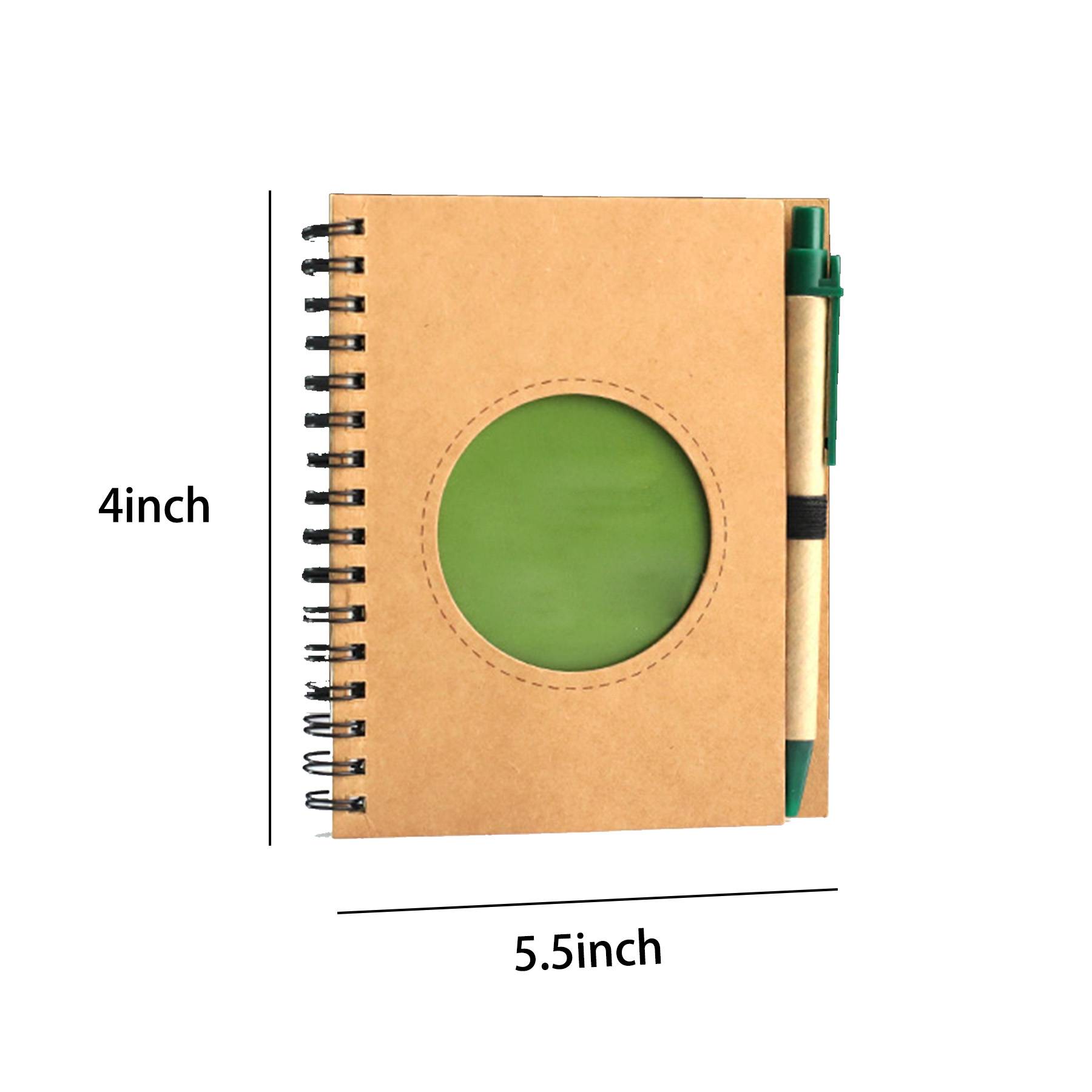 Custom vintage kraft paper coil notebook 2