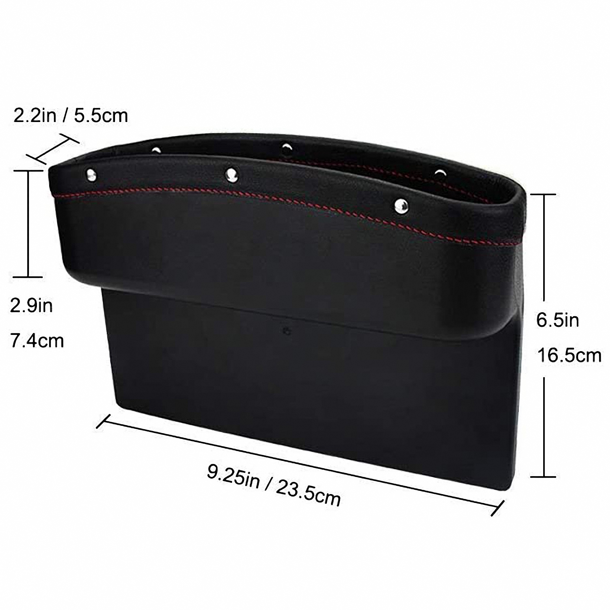 Car Seat Gap Organizer PU Leather Storage Box 4