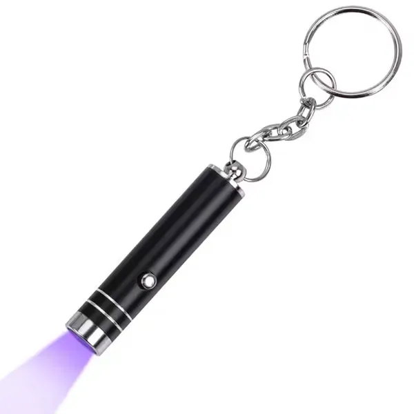 Mini Aluminum UV LED Flashlight Key Chain 2
