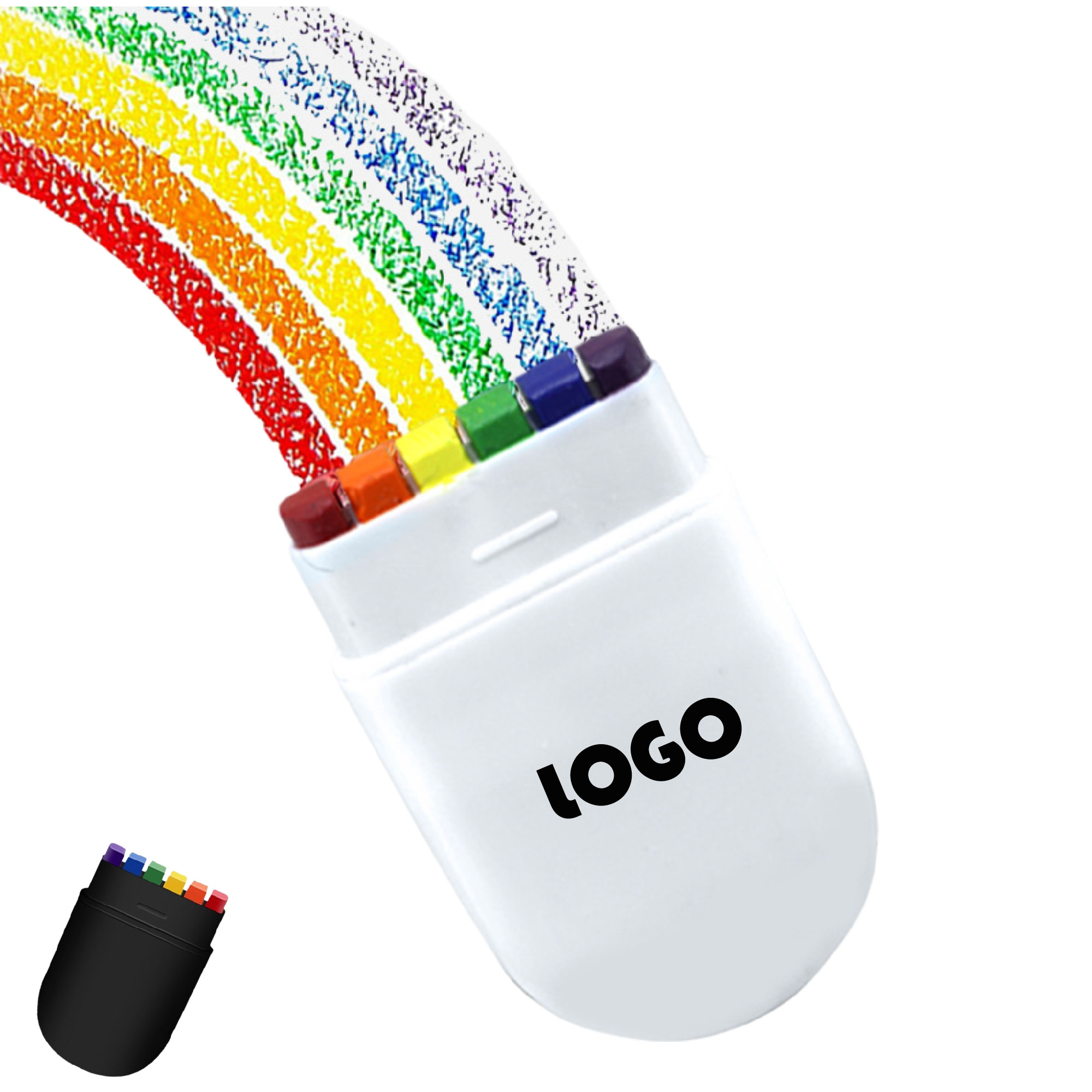 6-Color Face Paint Rainbow Crayons 2
