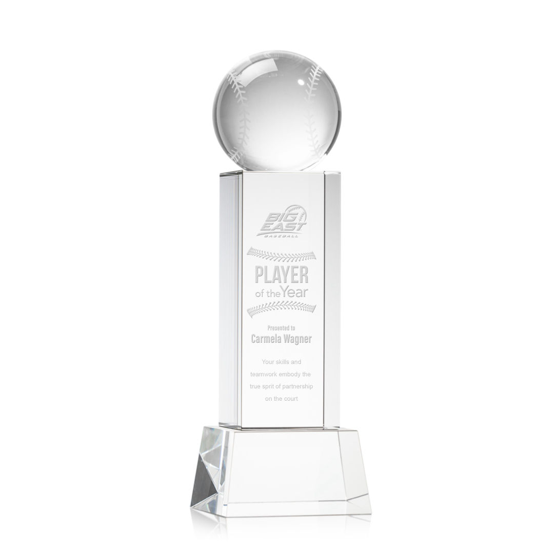 Baseball Award on Belcroft Base - Clear 3