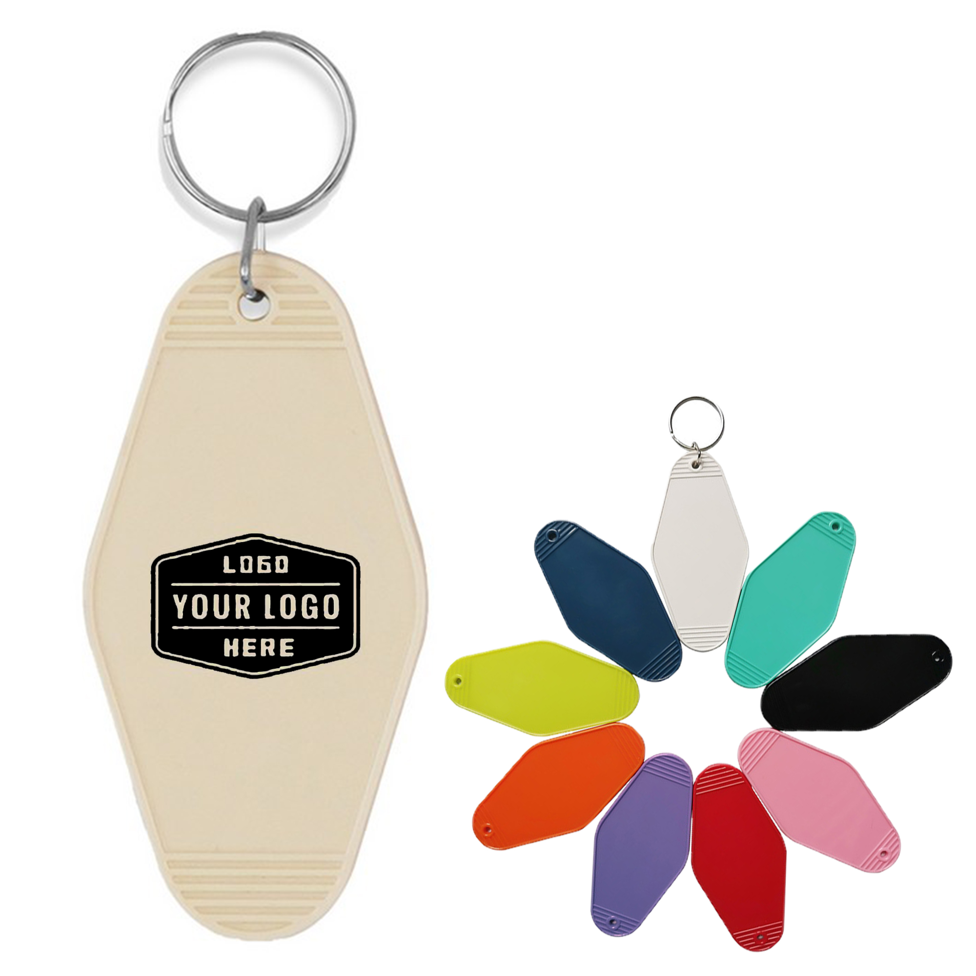 Custom Vintage Motel Keychain 2