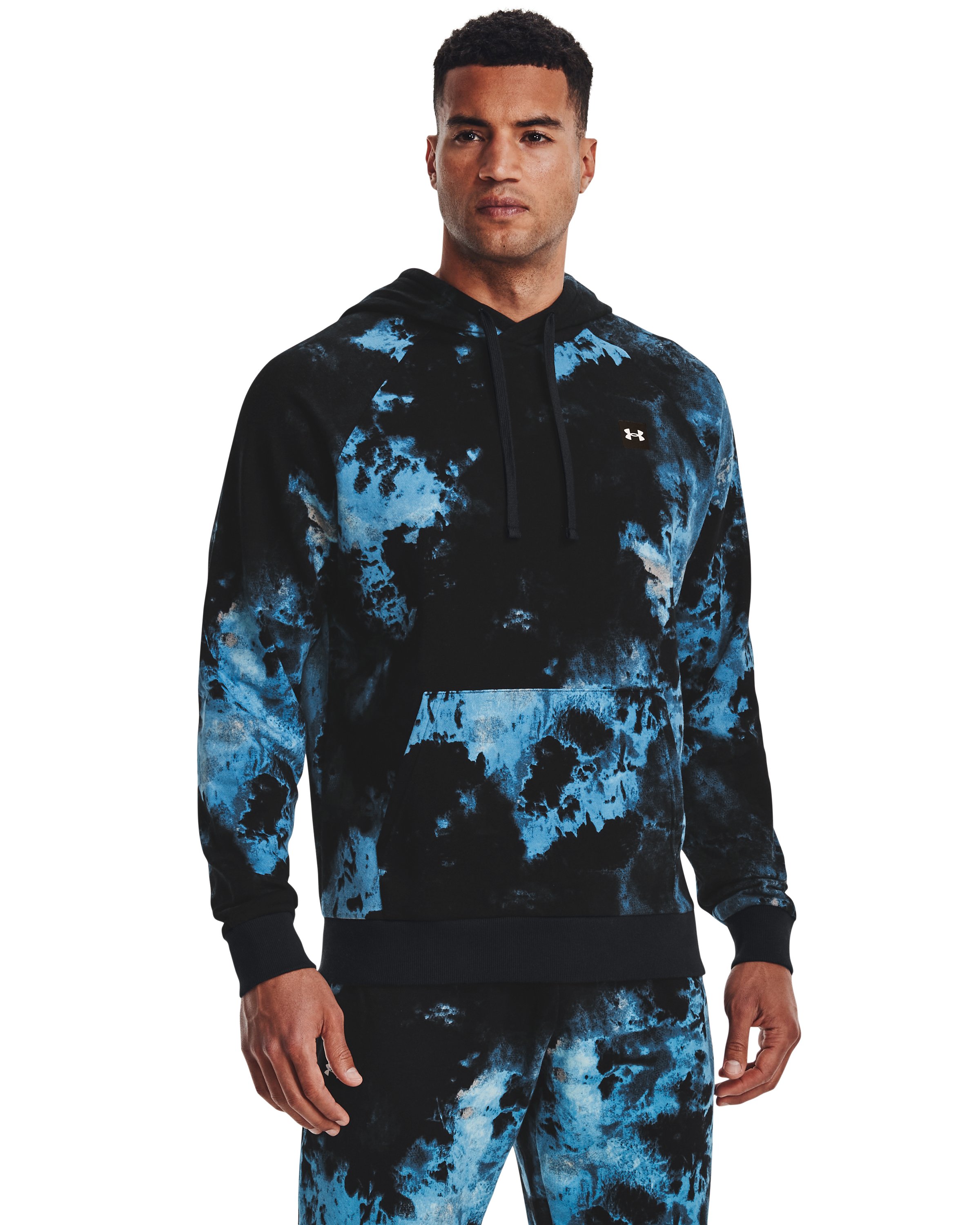 Men's UA Rival Fleece Hyper Dye Hoodie, custom hoodie or sweatshirt with logo imprint 2