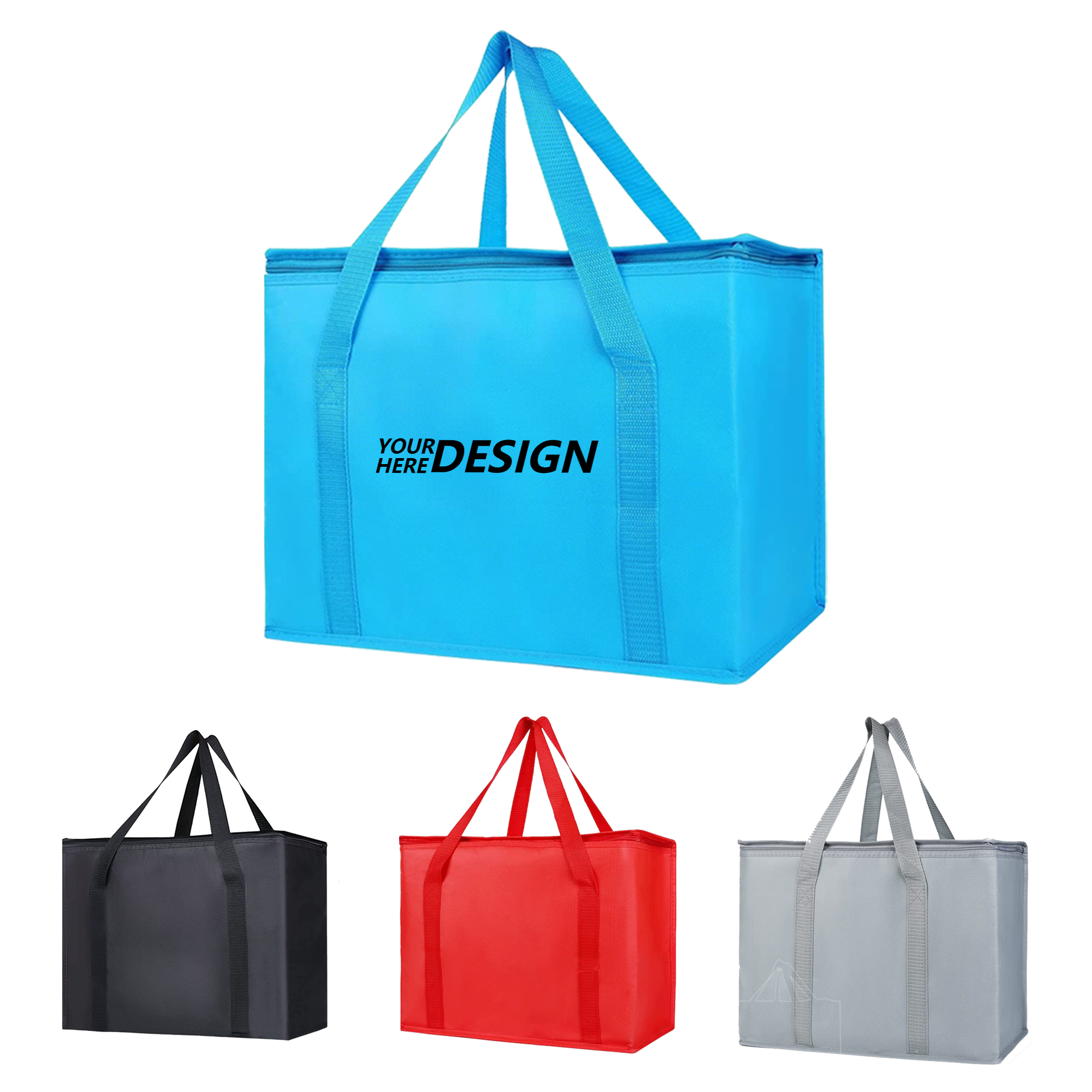 Foldable Non-Woven Fabric Thermal Tote for Outdoor Use 2