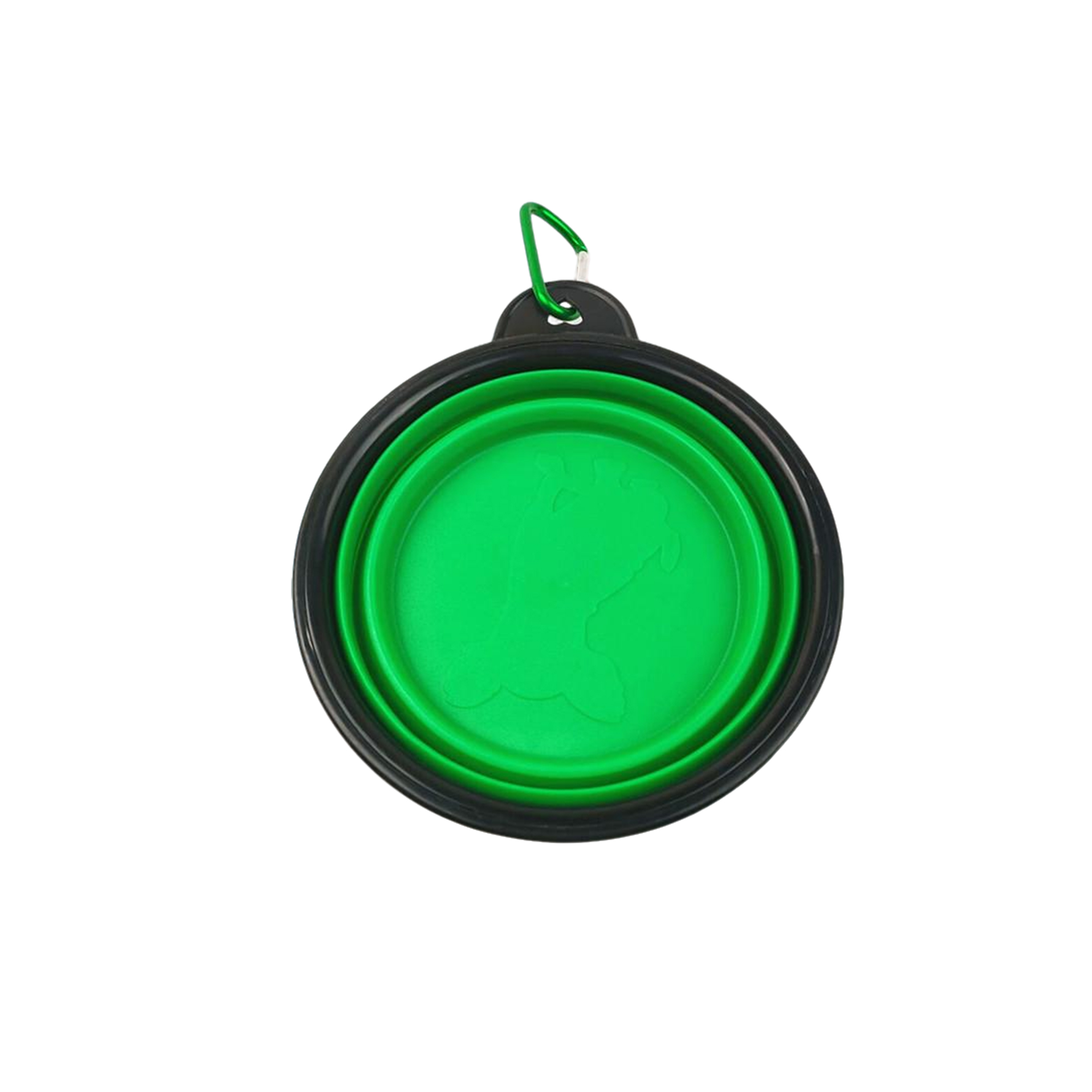 Collapsible TPE Travel Pet Bowl With Carabiner Clip 9