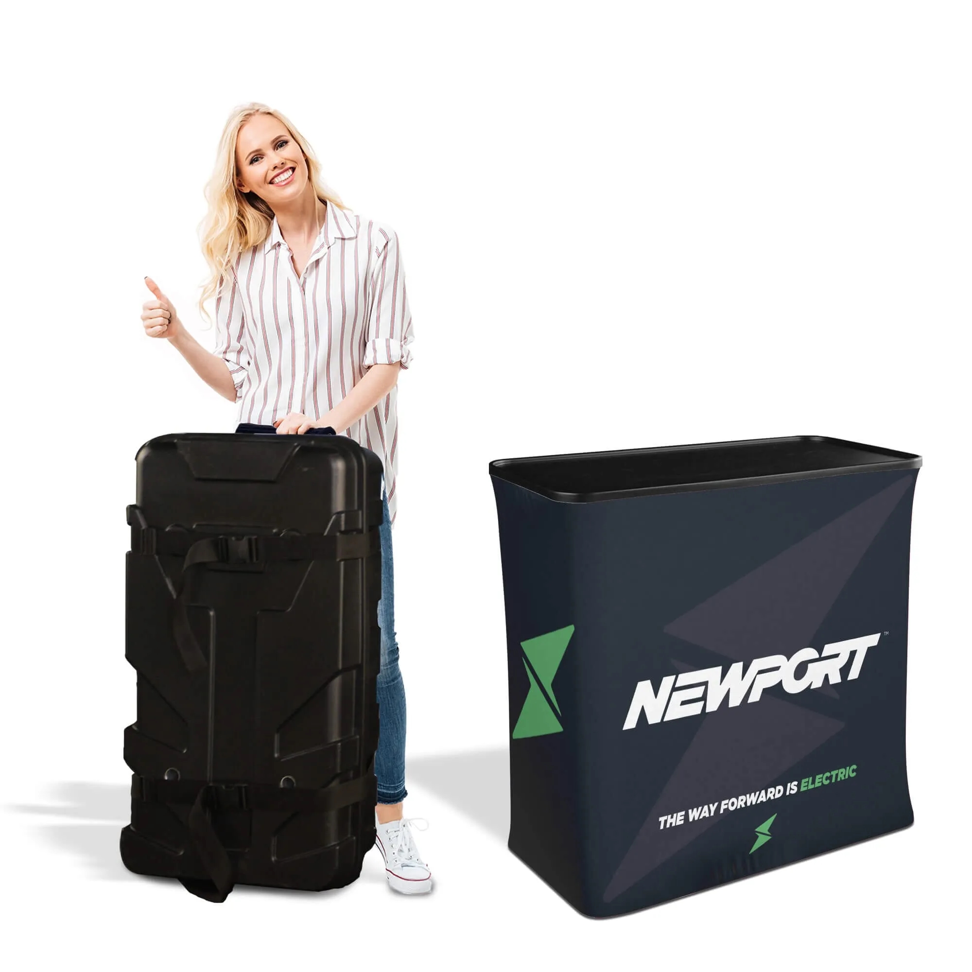 8ft Fastzip™ Bridge Archway Trade Show Booth Package 2