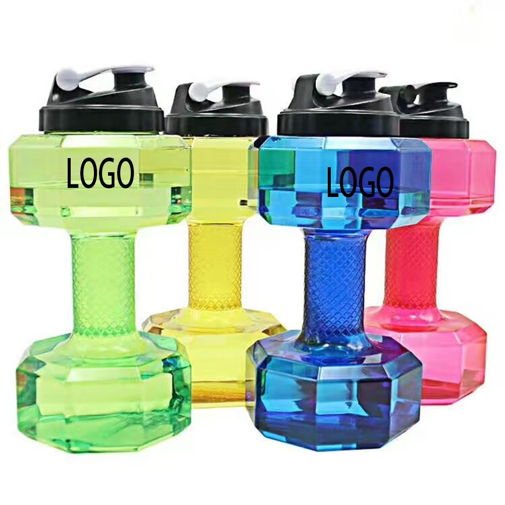 PET Outdoor Sport Dumbbell Shaped Water Bottle 2