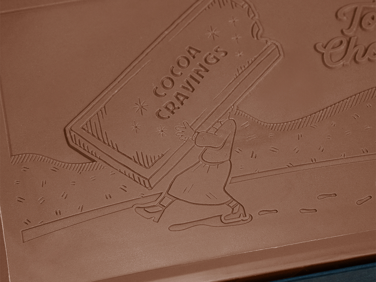 Mighty 8oz. Engraved Chocolate Bar with Luxury Custom Packaging 3