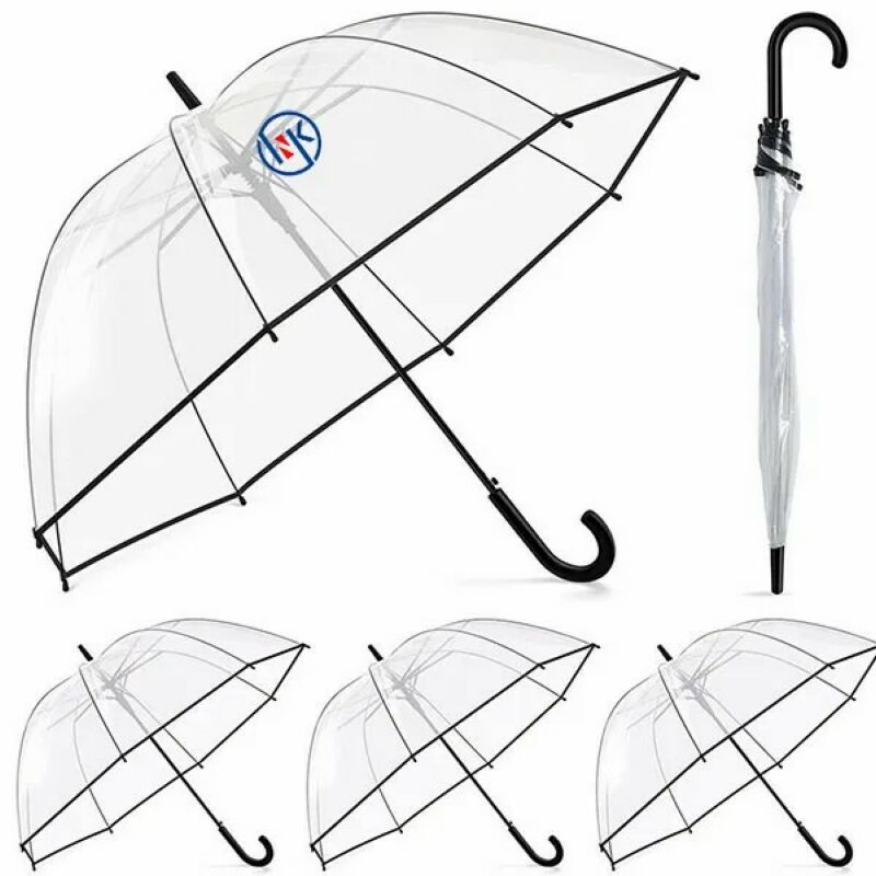 The 47" Clear Umbrella with Color Trim