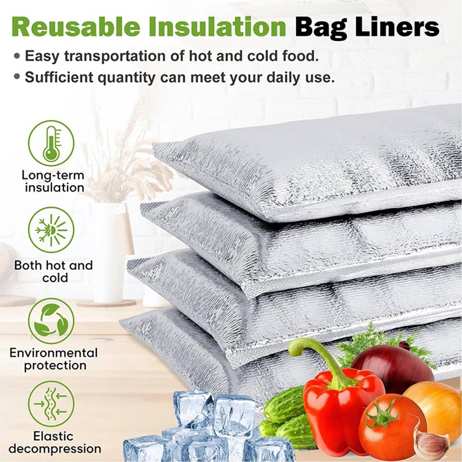 Disposable Insulated Aluminum Film Bags 1