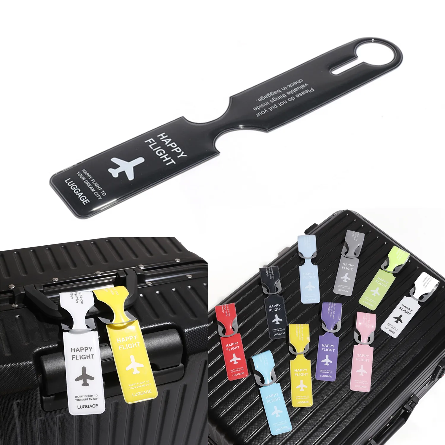 Pvc Luggage Travel Bag Tags 1