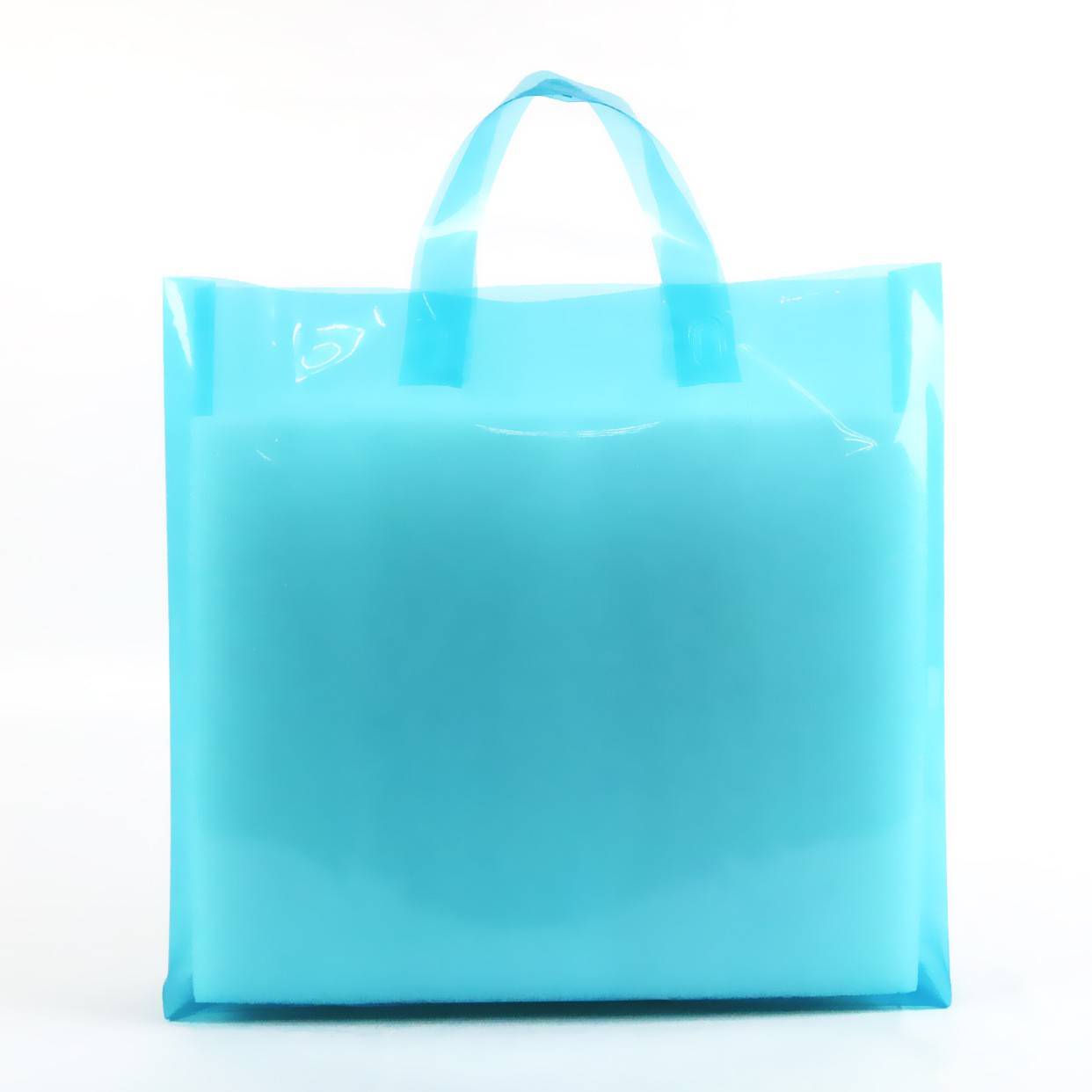PVC super transparent handbag shopping bag 5