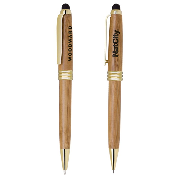 Eco VII Stylus Tool with Bamboo Ballpoint Pen and Pencil Set 10