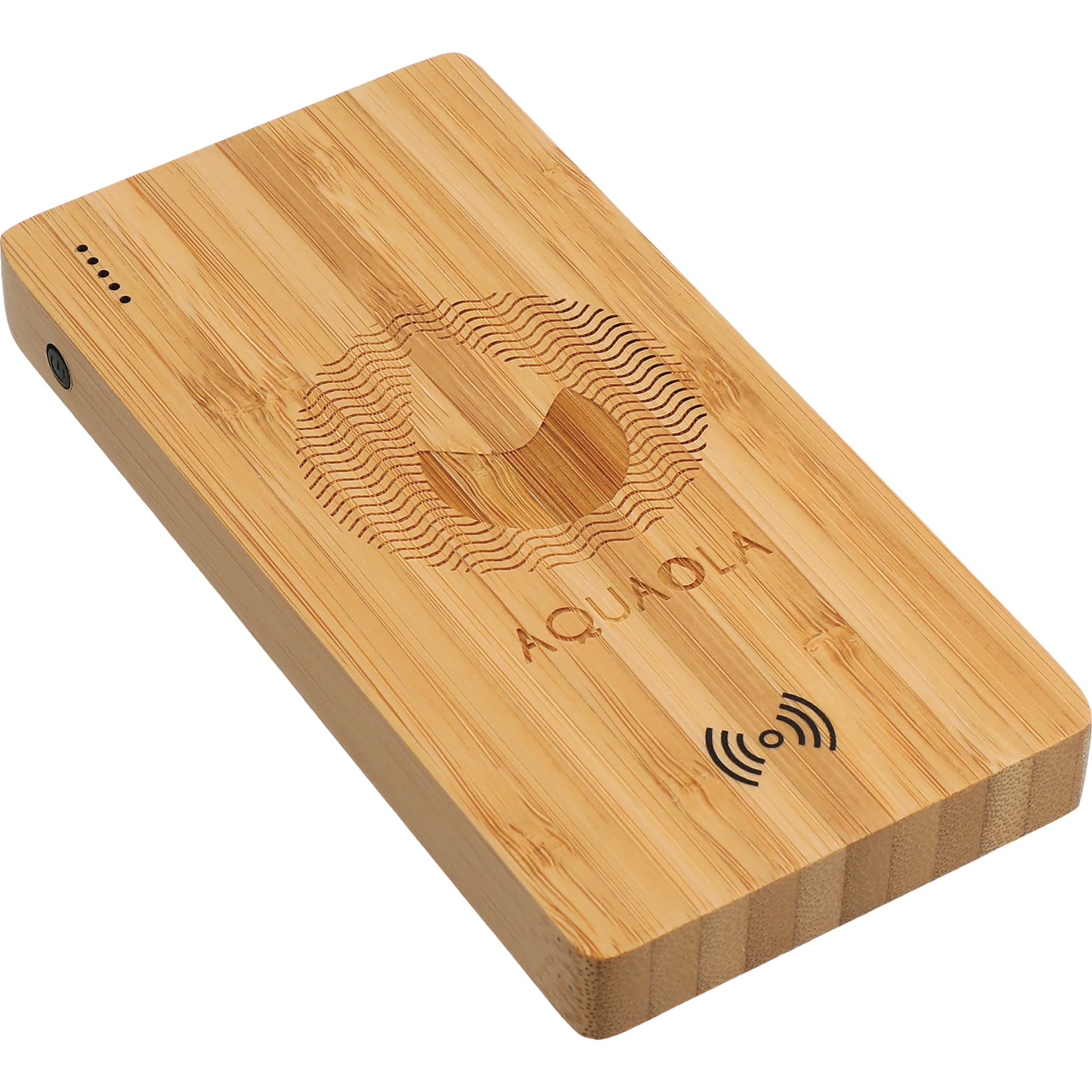 FSC® 100% Bamboo 5000 mAh Wireless Power Bank 2