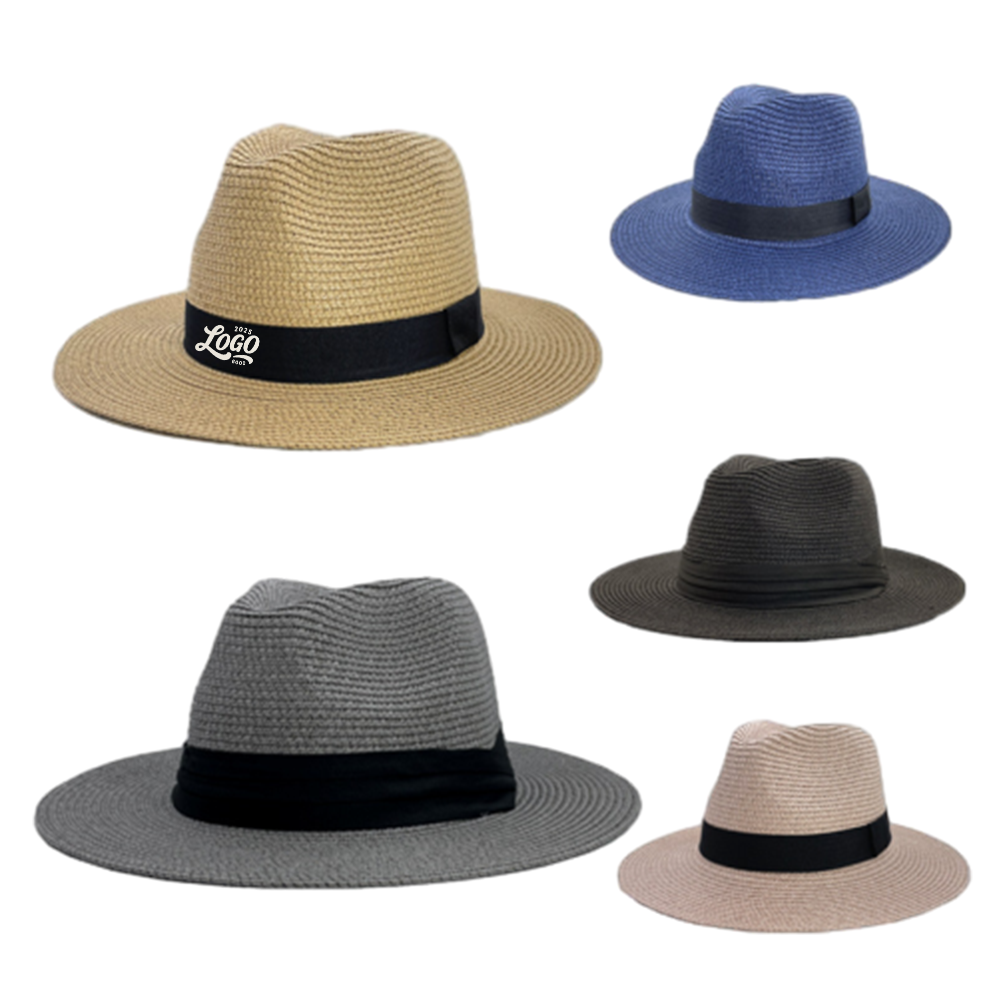 Summer Sunscreen Breathable Large Brimmed Straw Hat 2