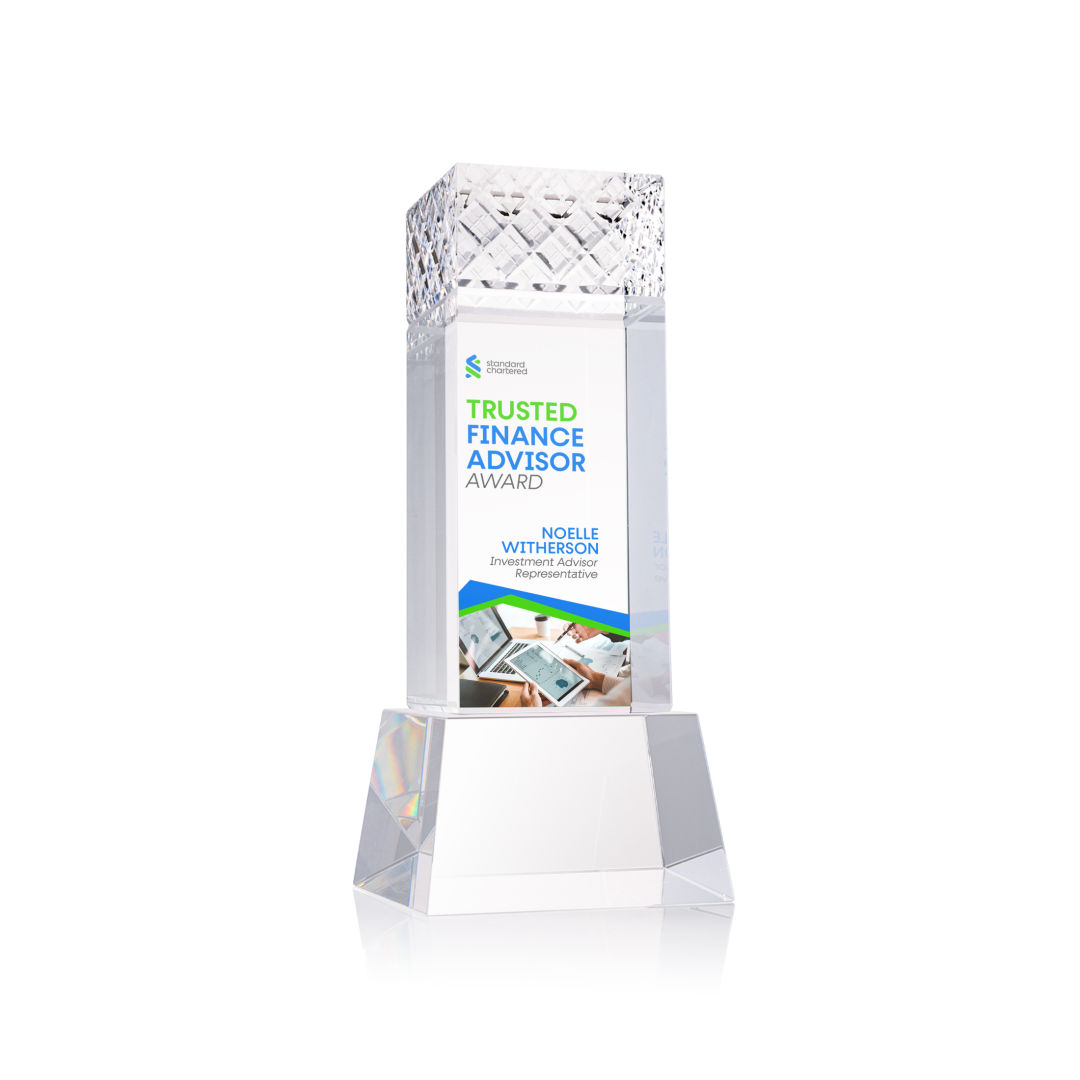 Velson VividPrint™ Award on Base - Clear 8