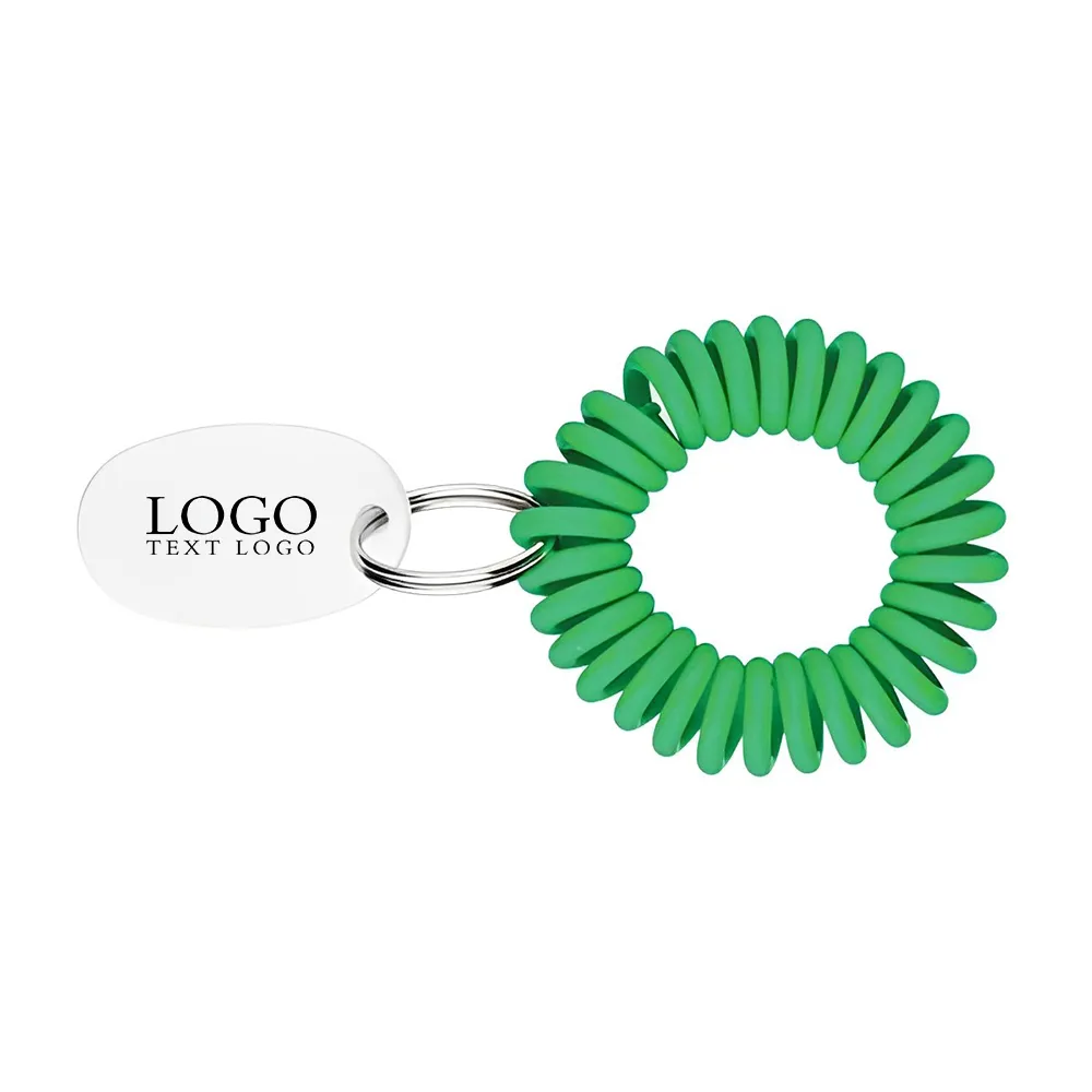 Custom EVA Bracelet Wrist Coil With Tag Keyring, custom athletic wear with logo imprint 9