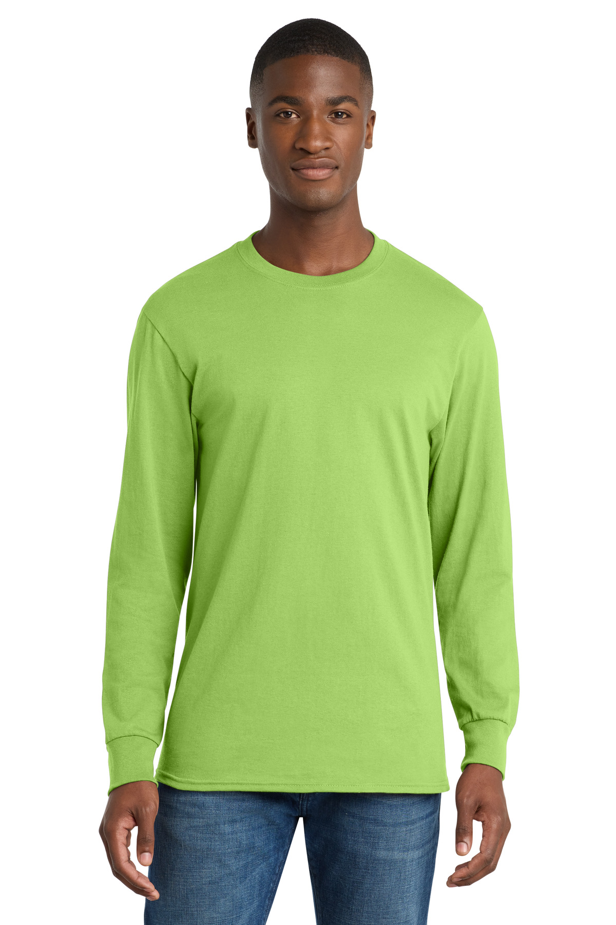 Port & Co Long Sleeve Core Cotton Tee. PC54LS 65