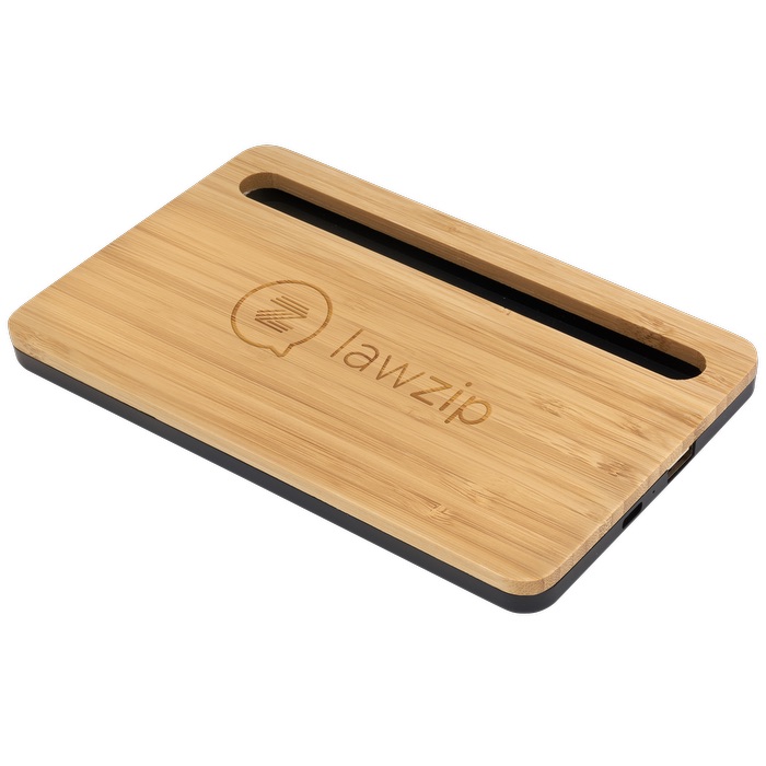 5W Bamboo Desktop Wireless Charger 3