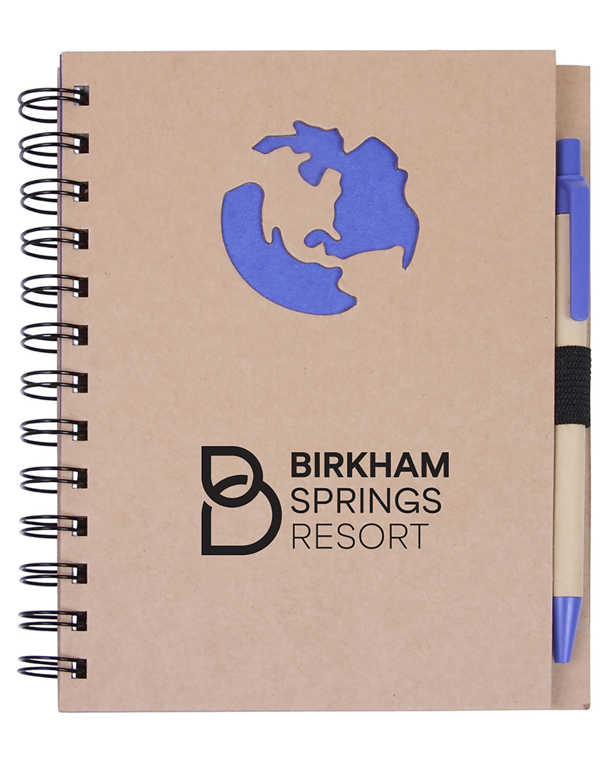 Globe Die Cut Spiral Notebook & Pen 5.875" x 7" 2