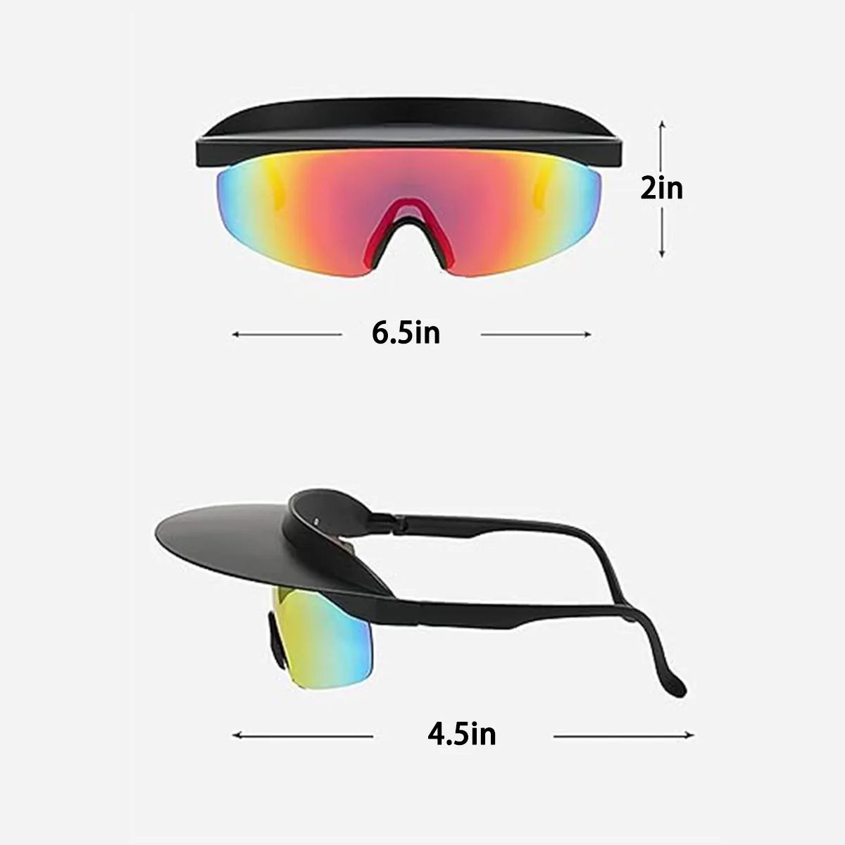 Outdoor Travel Cycling Unisex Visor Sports Hat Sunglasses 4