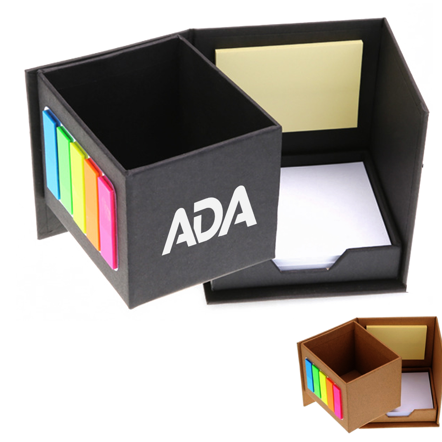 Multifunctional Folding Pen Holder Sticky Note Box 13