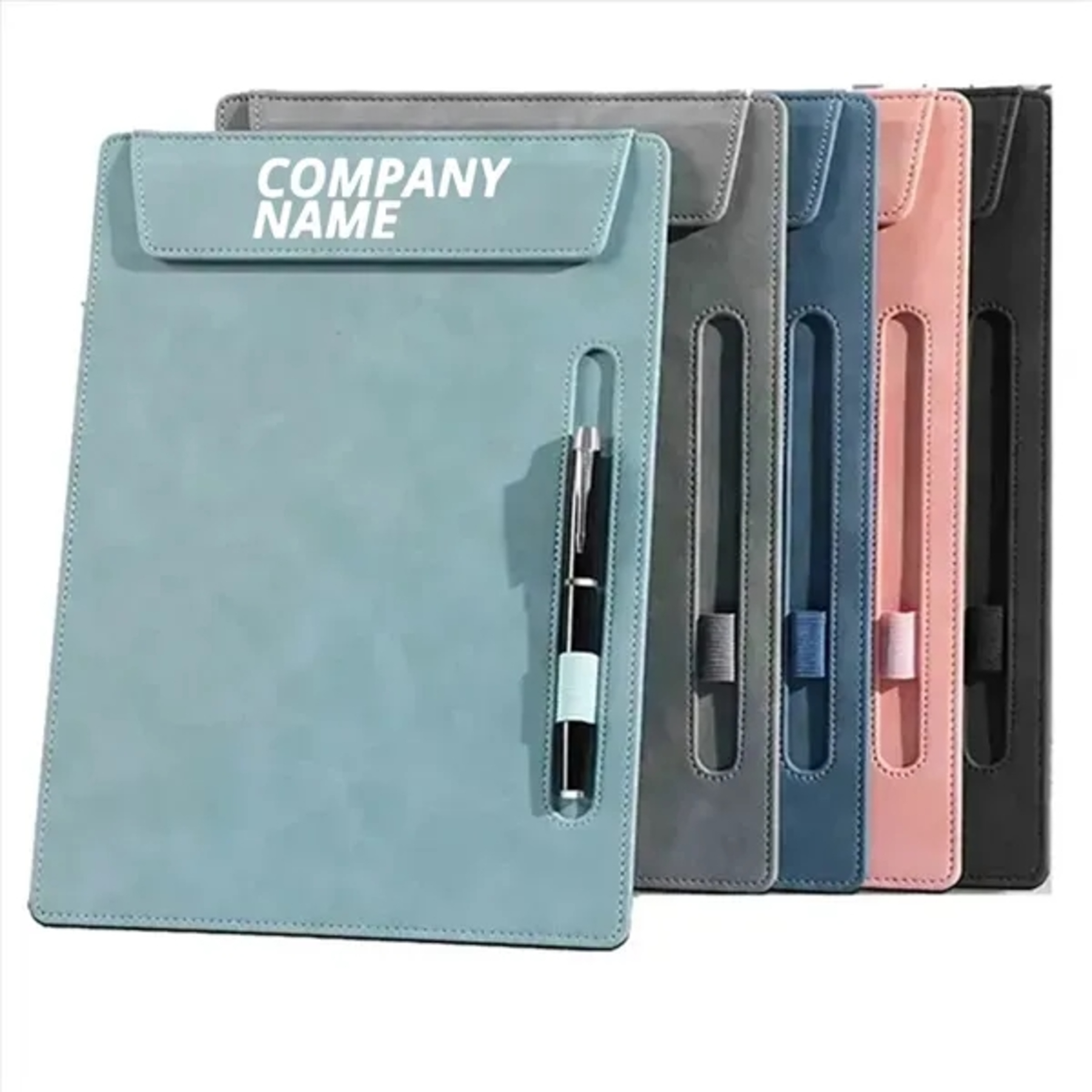 PU Leather A4 Clipboard with Pen Holder
2
