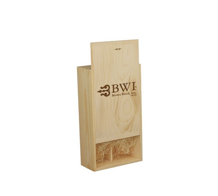 Two Bottle Wine Box with Divider & Brand 2