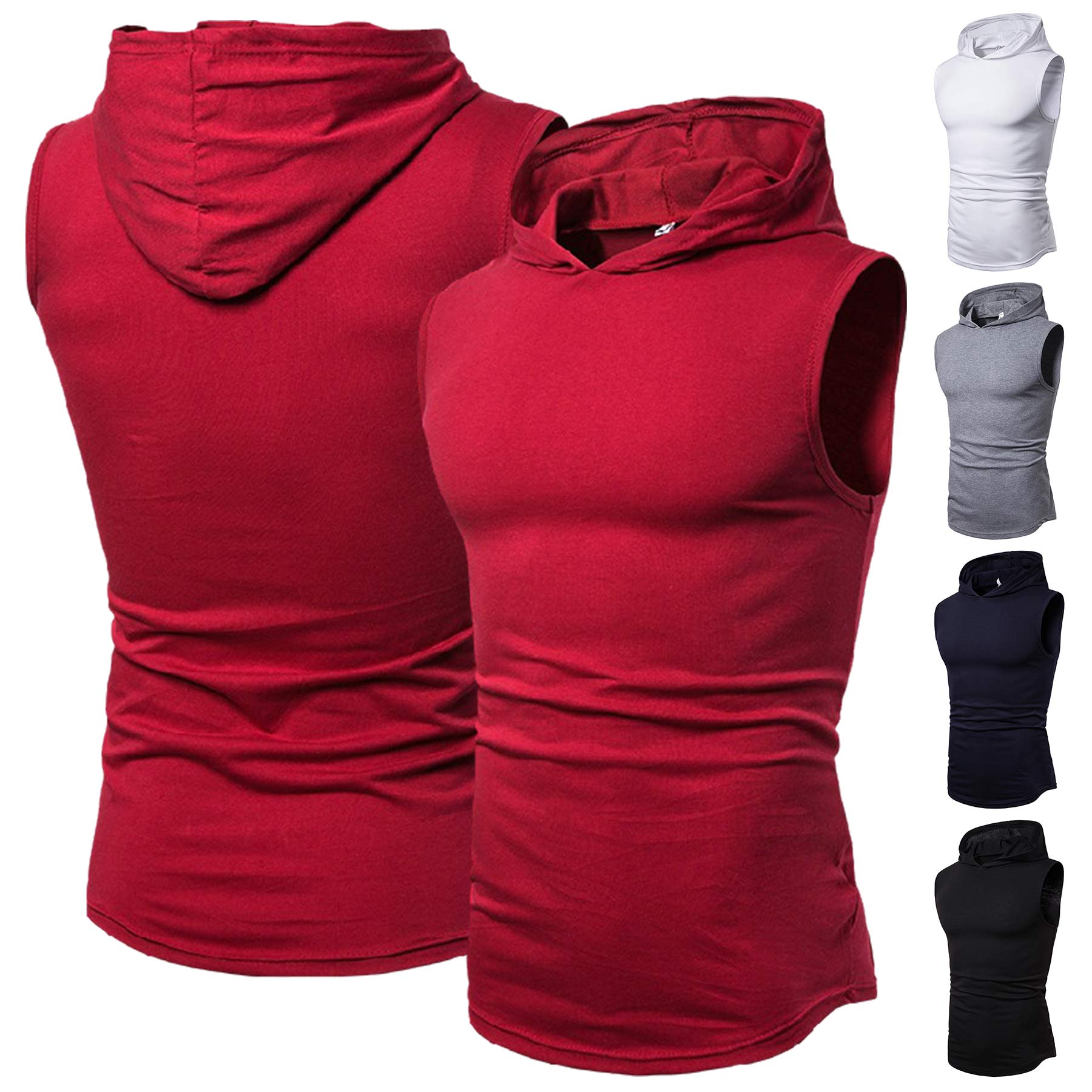 Mens Sleeveless Pullover Sweatshort 2