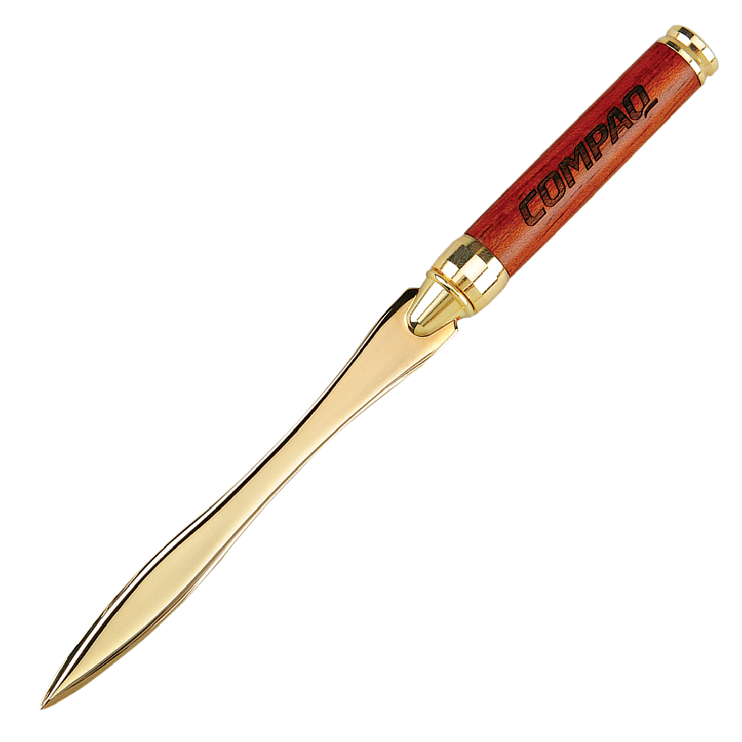 Terrific Timber-11 Wooden Letter Opener with Gem-Like Gold Trims 5