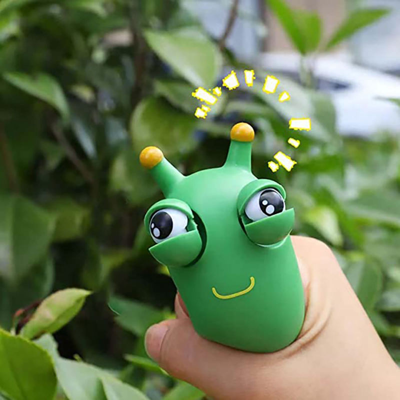 Caterpillar Popping Toy Eye Popping Worm Squeeze Toys 2