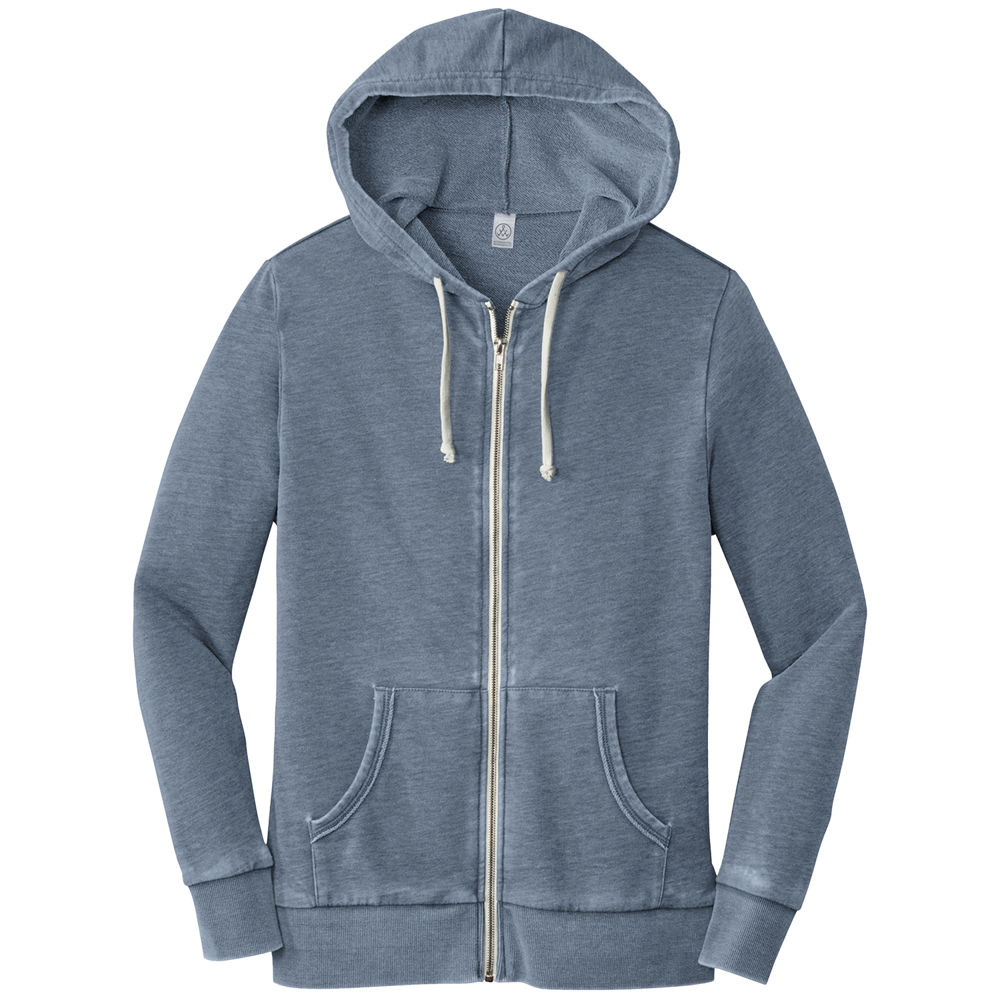 Alternative Burnout Laid-Back Zip Hoodie