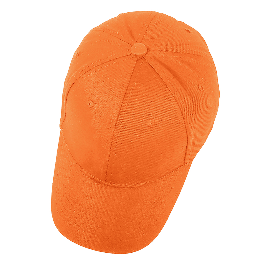Stock Solid Color Cotton 6-Panel Baseball Cap w/ D-Ring 29