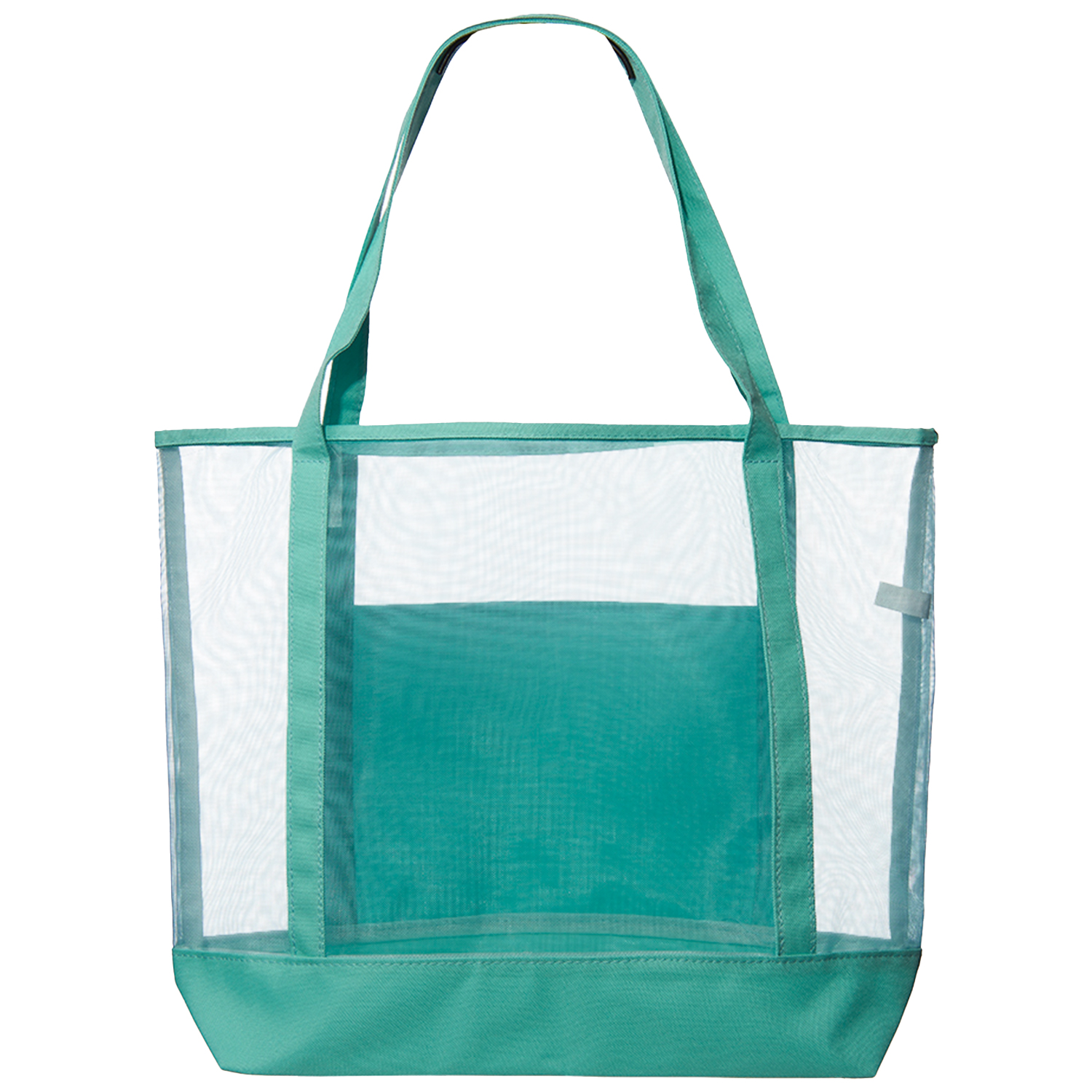 Cancun Large Mesh Beach Bags W/ Carrying Handles, custom tote bag with logo imprint 3