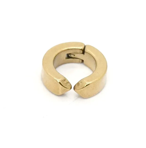 Alloy polished engraved open ring ear clip jewelry 3