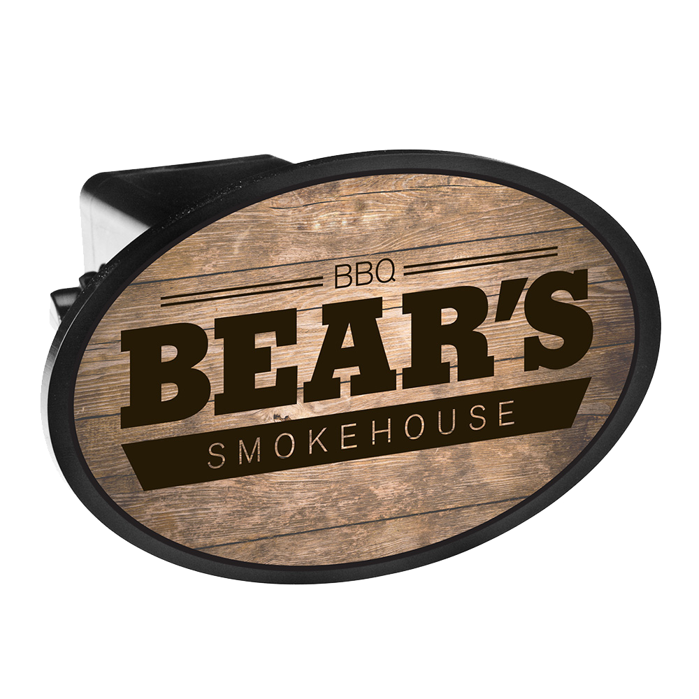 5" x 3 1/4" Oval Hitch Cover, Full Color Laminated Decal 2
