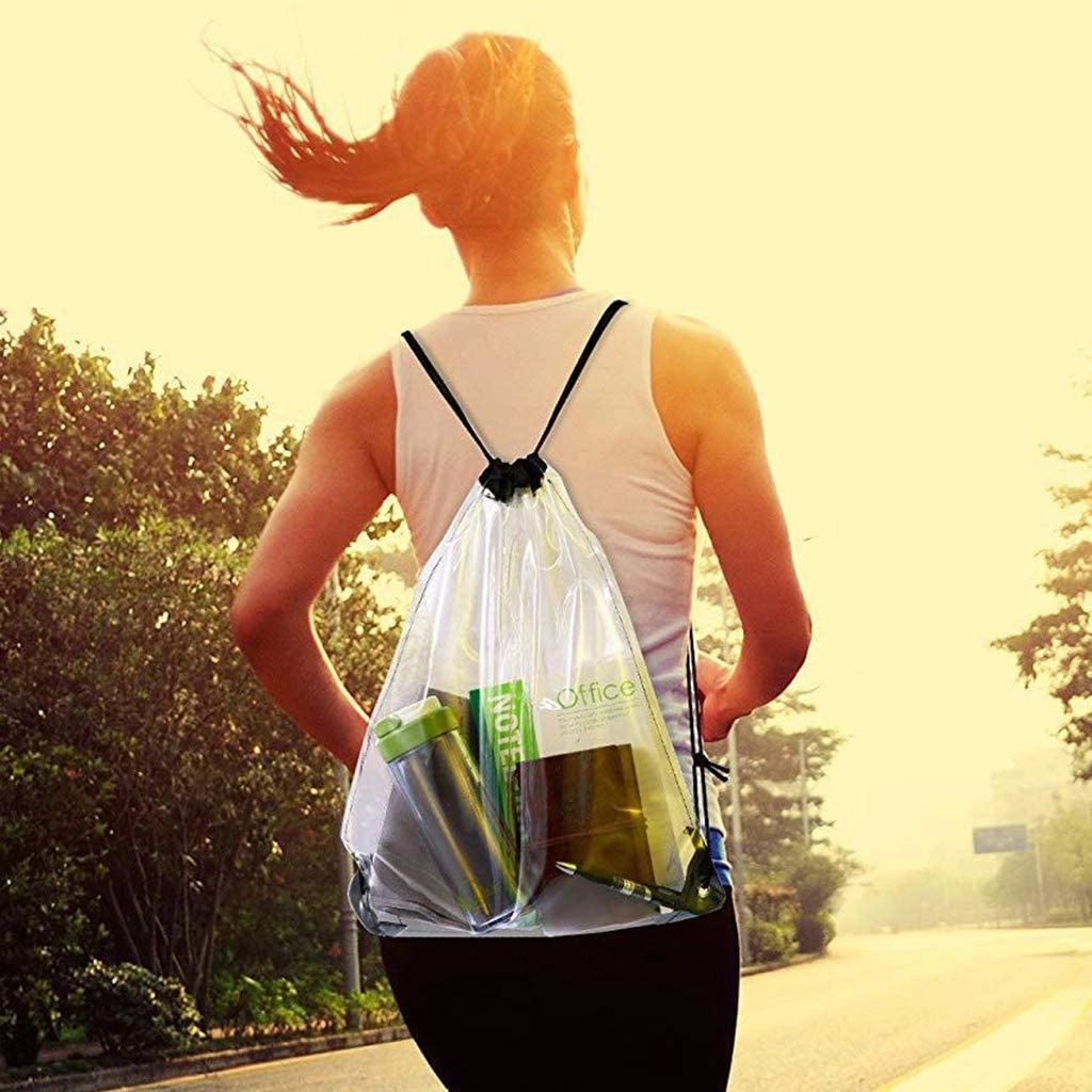Transparent Drawstring Backpack 2