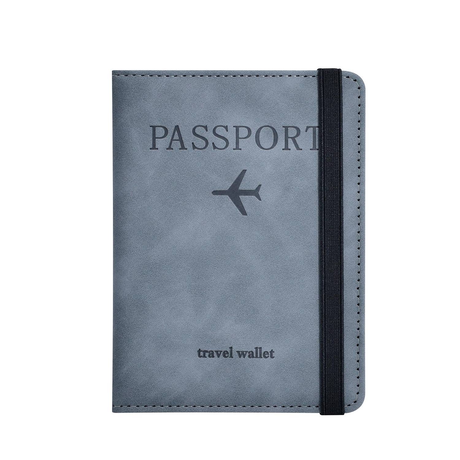 Stylish Pu Leather Rfid Travel Passport Holder 6