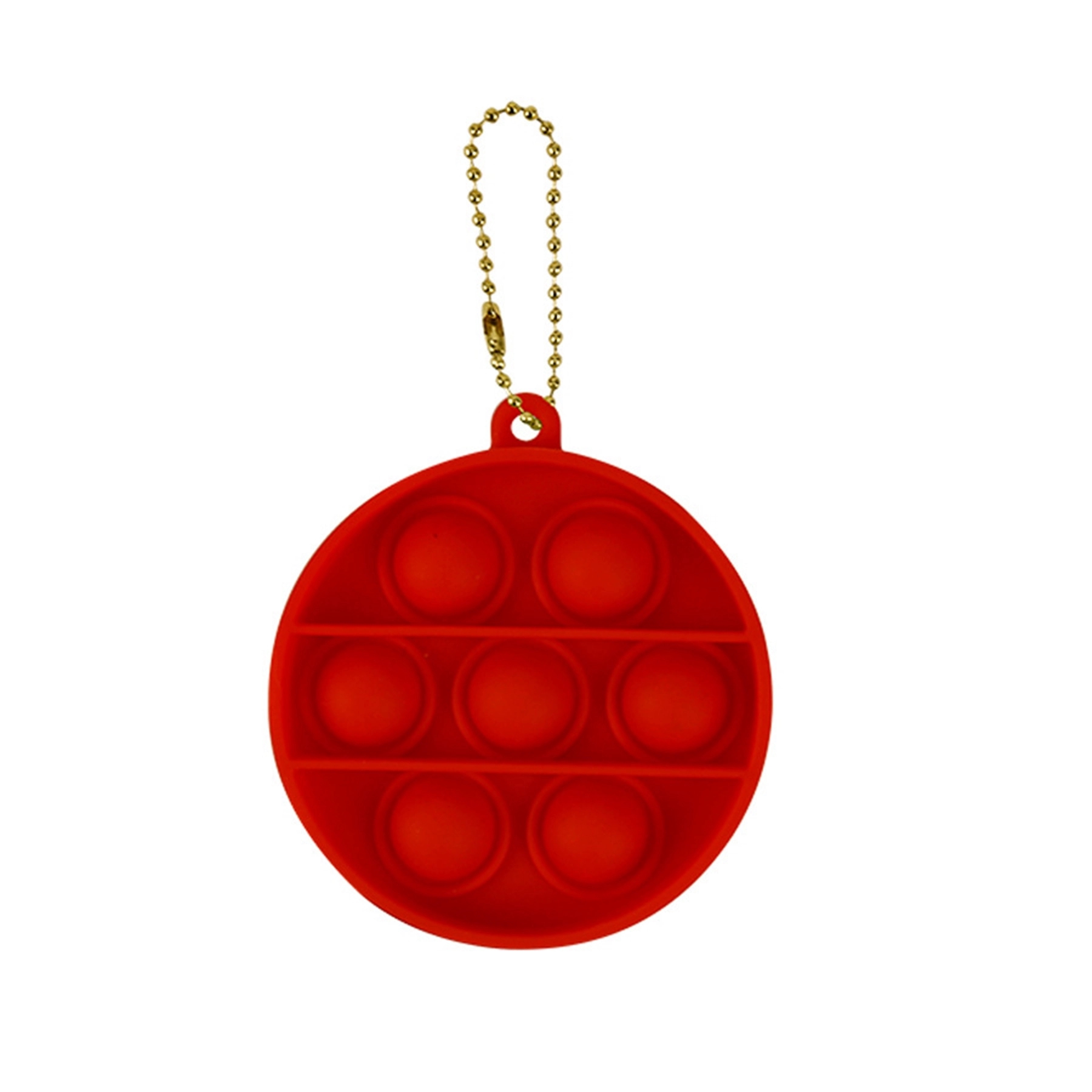 Round Push Popping Bubble Keychain 11